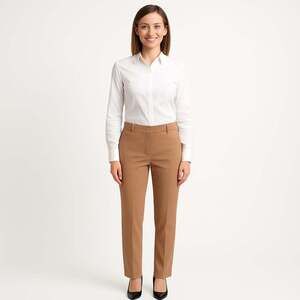 RW&Co Flare Trousers 4 Peach Signature Fit NWT Stretch Work Pants Soft Tailored